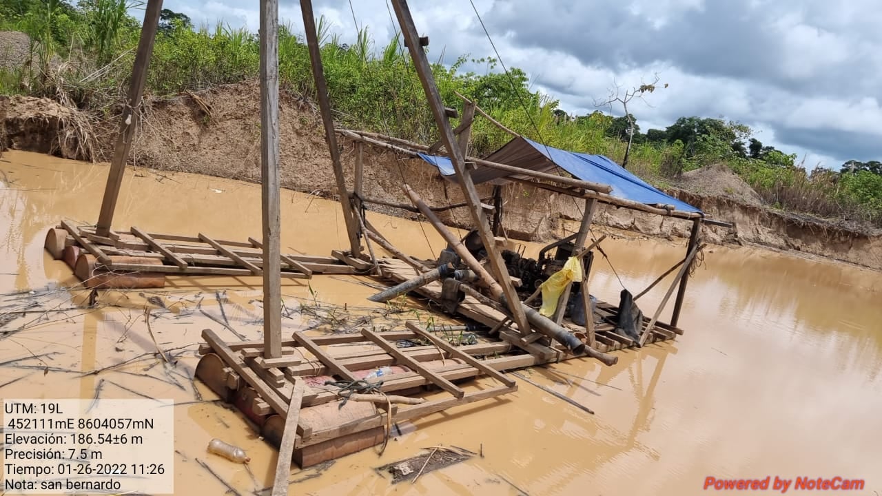 Madre de Dios: Incautan equipos usados por la minería ilegal en Tambopata
